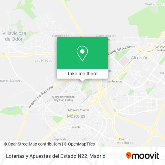 Loterías y Apuestas del Estado N22 map