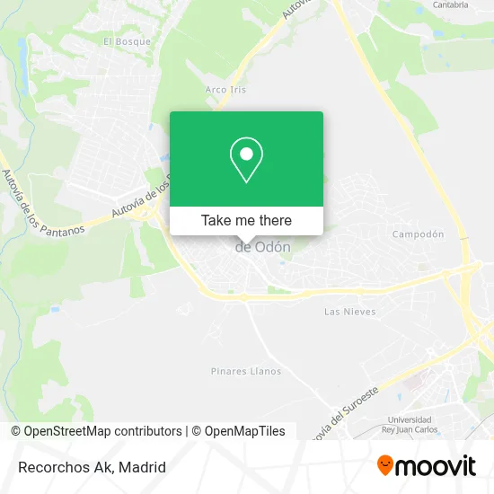 Recorchos Ak map