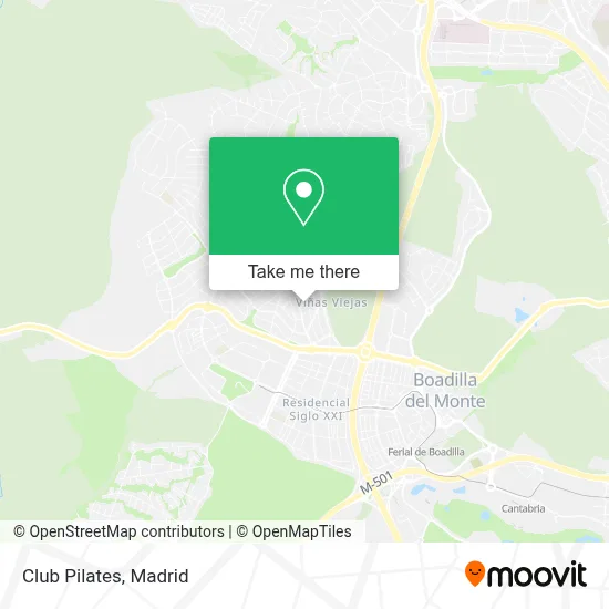 Club Pilates map