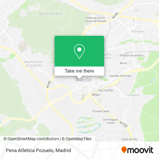 Pena Atletica Pozuelo map