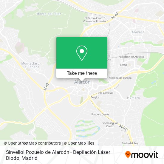 Sinvello! Pozuelo de Alarcón - Depilación Láser Diodo map