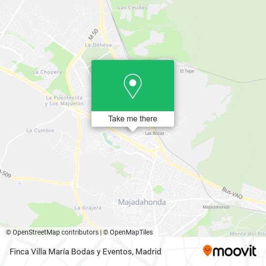 Finca Villa María Bodas y Eventos map