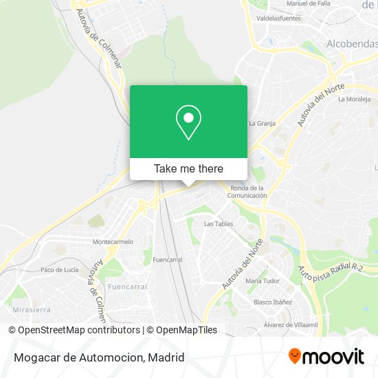 Mogacar de Automocion map