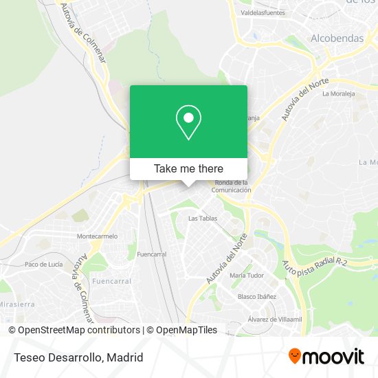 Teseo Desarrollo map