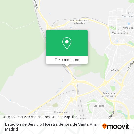 Estación de Servicio Nuestra Señora de Santa Ana map