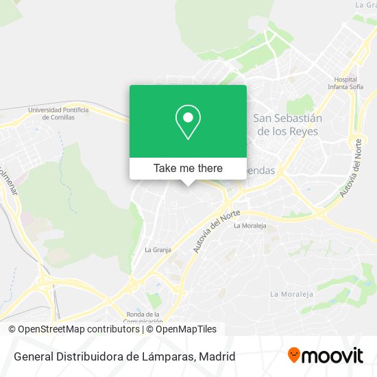 General Distribuidora de Lámparas map