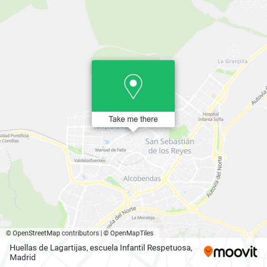 Huellas de Lagartijas, escuela Infantil Respetuosa map