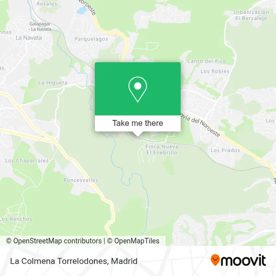 La Colmena Torrelodones map