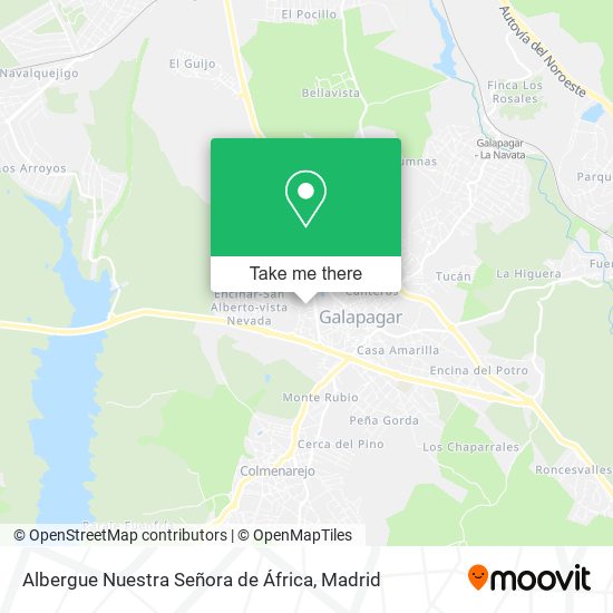 Albergue Nuestra Señora de África map