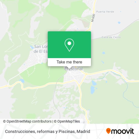 Construcciones, reformas y Piscinas map