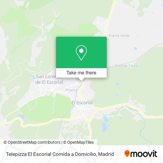 Telepizza El Escorial Comida a Domicilio map
