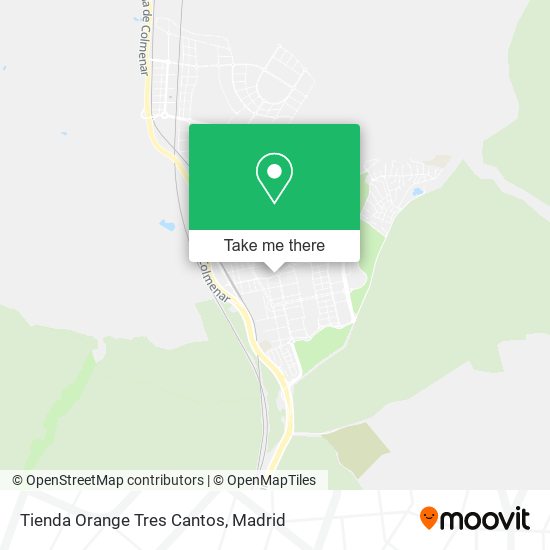 Tienda Orange Tres Cantos map