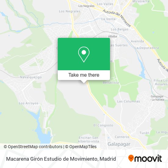 Macarena Girón Estudio de Movimiento map