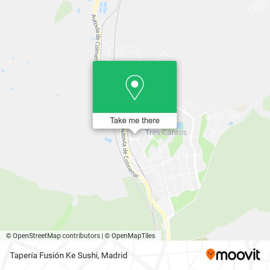 Tapería Fusión Ke Sushi map