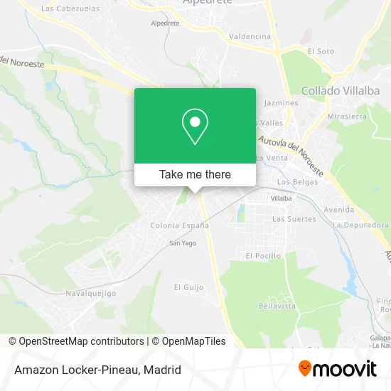 Amazon Locker-Pineau map