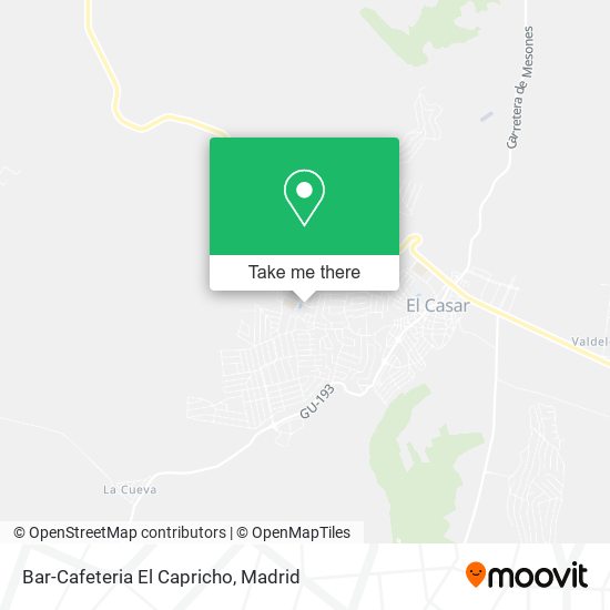 Bar-Cafeteria El Capricho map