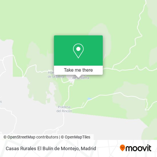 Casas Rurales El Bulín de Montejo map