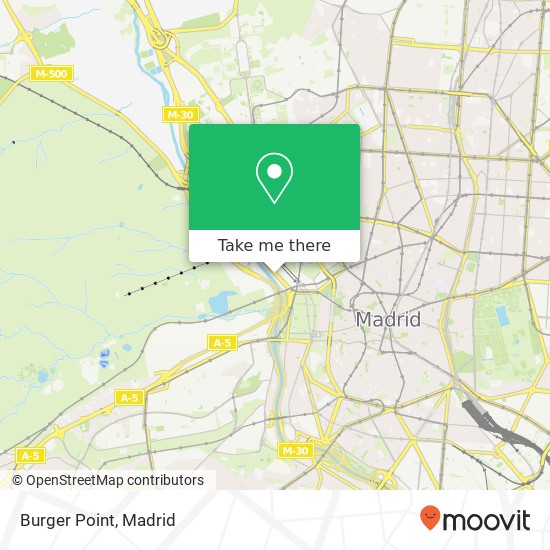 mapa Burger Point