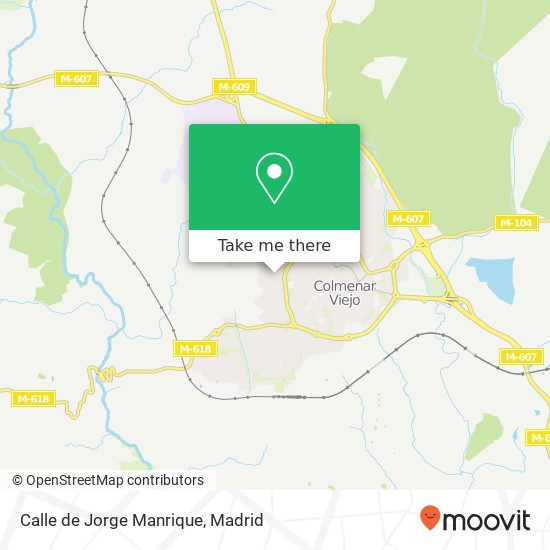 mapa Calle de Jorge Manrique