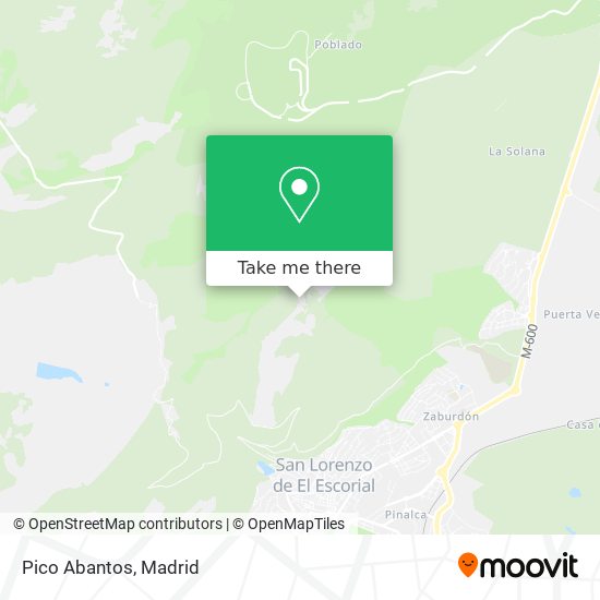 Pico Abantos map