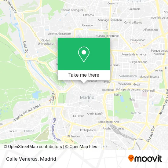 Calle Veneras map