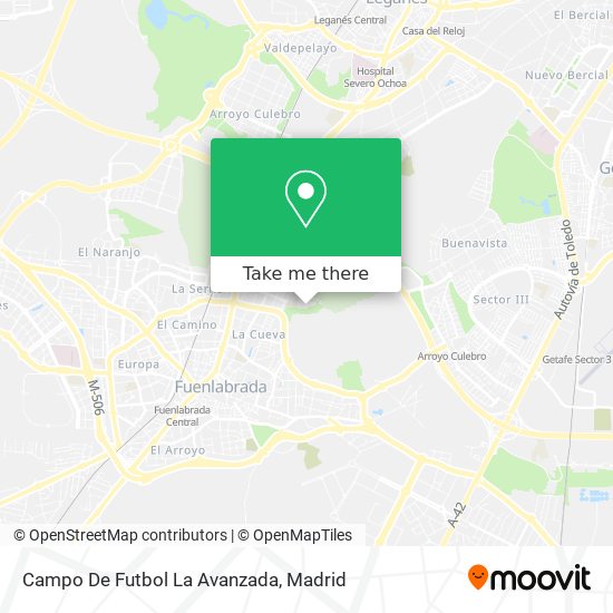 Campo De Futbol La Avanzada map