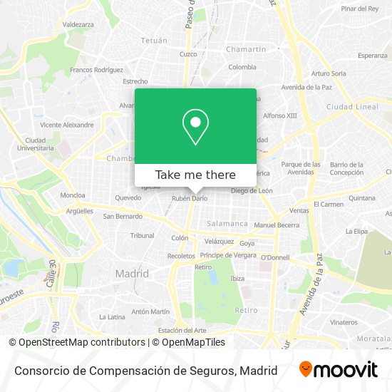 mapa Consorcio de Compensación de Seguros