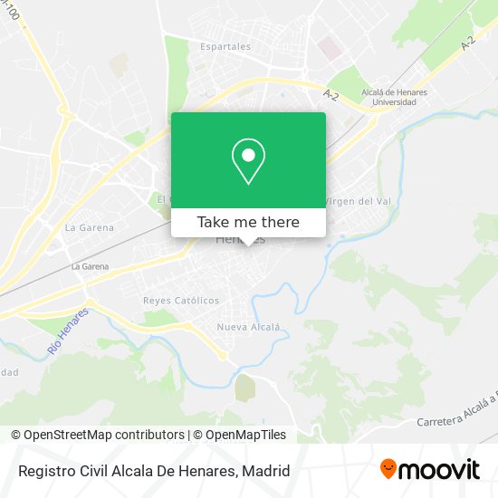 Registro Civil Alcala De Henares map