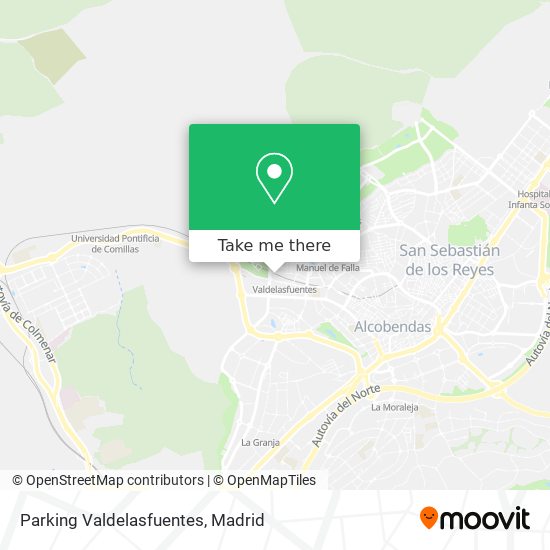 Parking Valdelasfuentes map