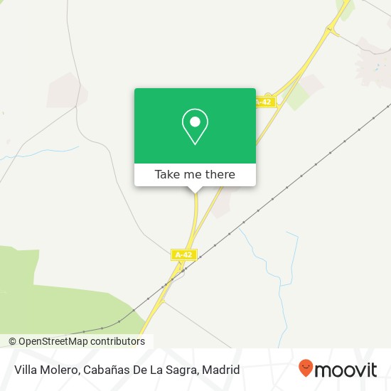 Villa Molero, Cabañas De La Sagra map