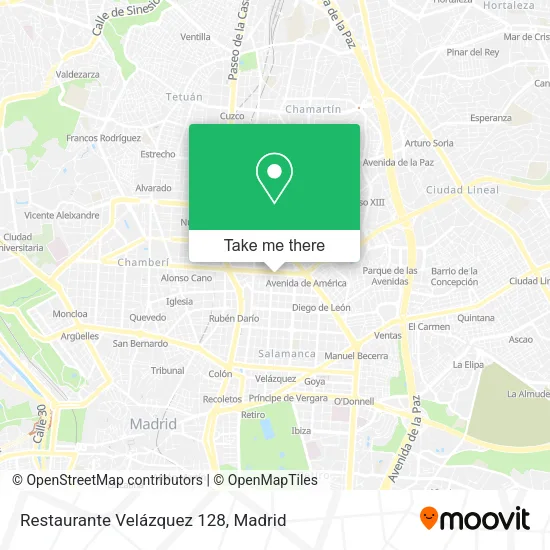 Restaurante Velázquez 128 map