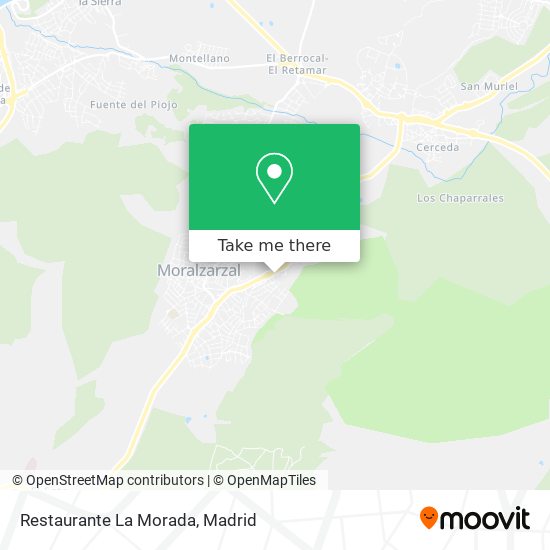 mapa Restaurante La Morada