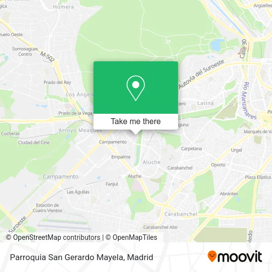 Parroquia San Gerardo Mayela map