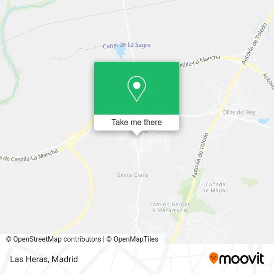 Las Heras map