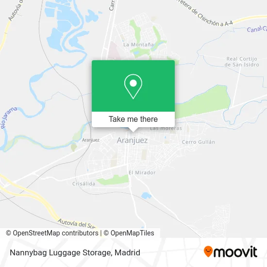Nannybag Luggage Storage map