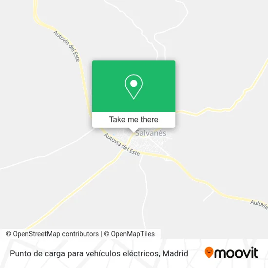 Punto de carga para vehículos eléctricos map