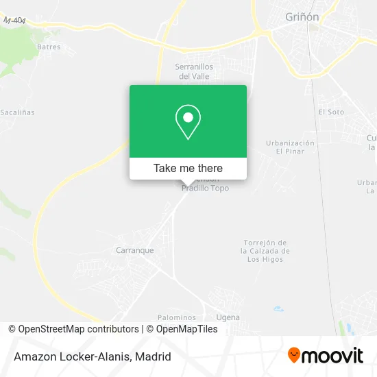 Amazon Locker-Alanis map