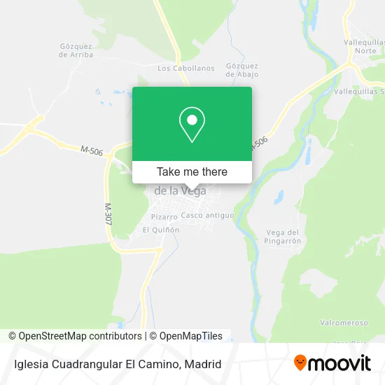 Iglesia Cuadrangular El Camino map
