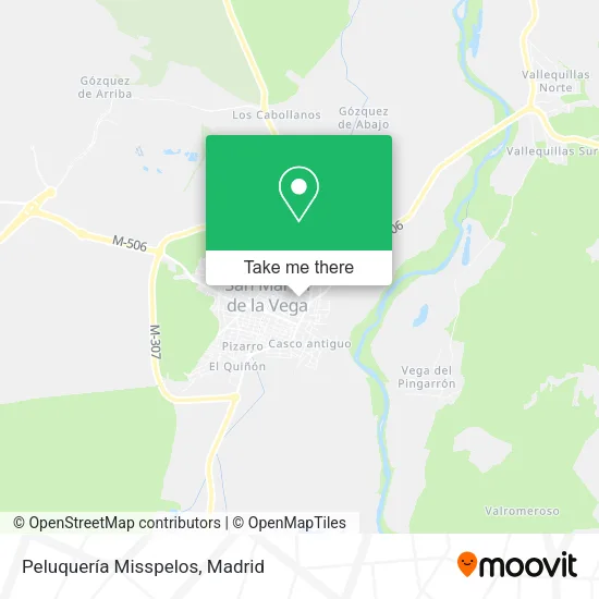 Peluquería Misspelos map