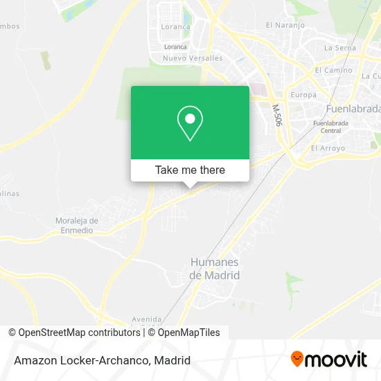 Amazon Locker-Archanco map