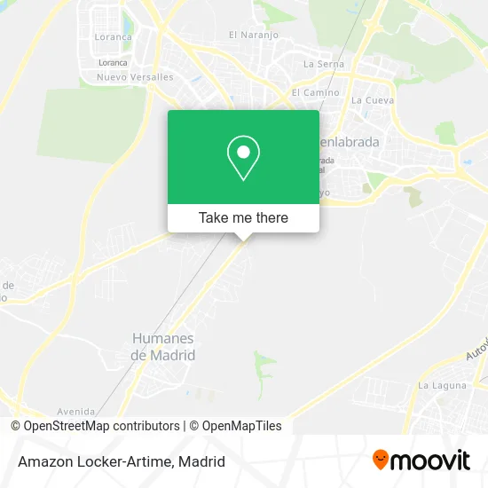 Amazon Locker-Artime map