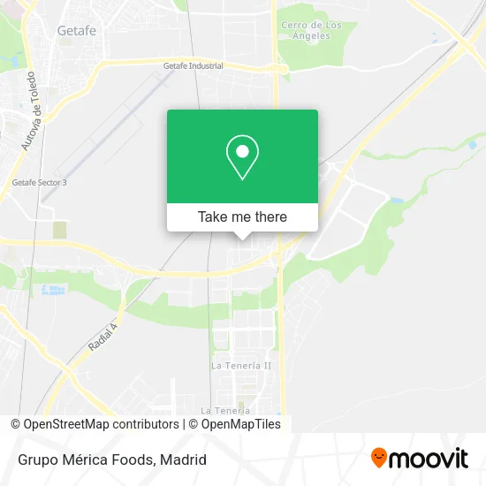 Grupo Mérica Foods map