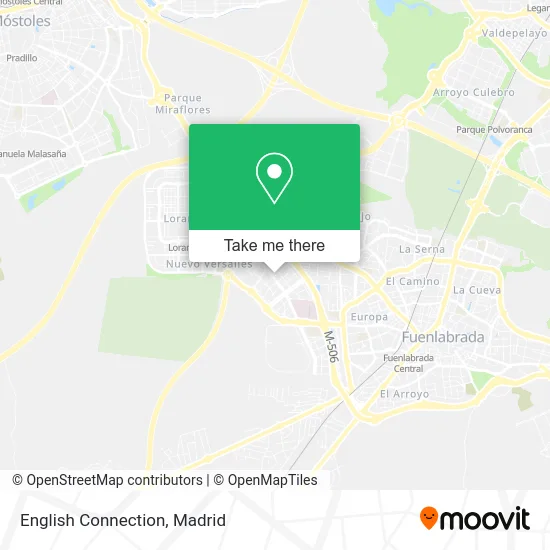 English Connection map