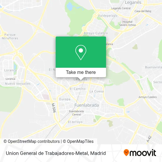 Union General de Trabajadores-Metal map