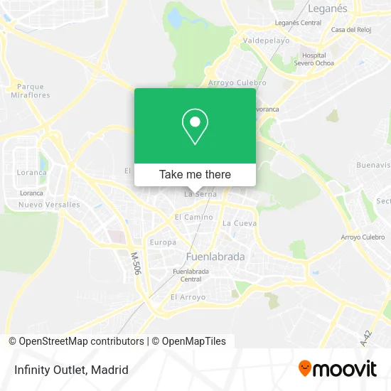 mapa Infinity Outlet