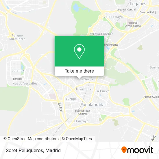 Soret Peluqueros map