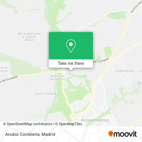 Anubis Coctelería map