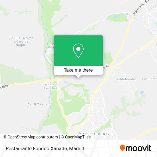 Restaurante Foodoo Xanadú map