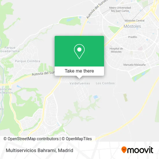 Multiservicios Bahrami map