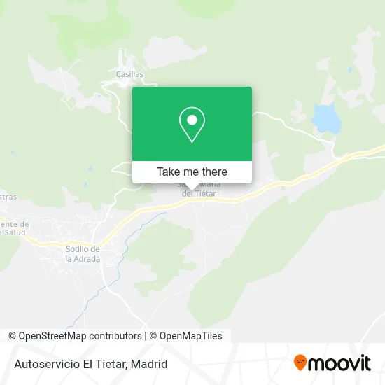 Autoservicio El Tietar map